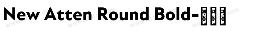 New Atten Round Bold字体转换